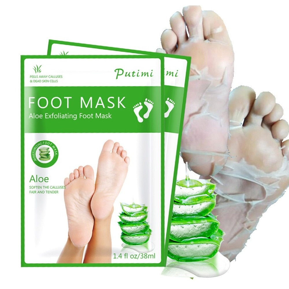 Foot Peeling Mask - Máscara Peeling Esfoliante Para Pés - 1 Par - Meia Esfoliante Para Pés - viya-stores
