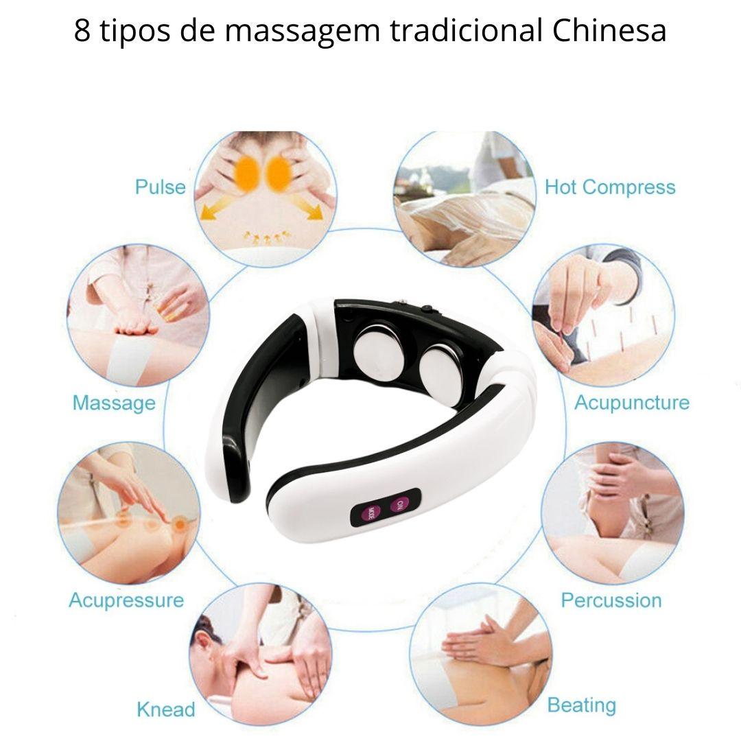 Massageador Pescoço - Massageador Cervical  c/ Eletrodo - viya-stores