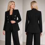 Blazer Feminino Preto Elegante de Alfaiataria | VIYA