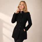Sobretudo Feminino Preto Elegante | VIYA