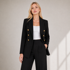 Blazer Feminino Preto Elegante de Alfaiataria | VIYA