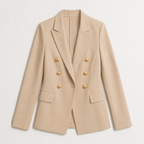 Blazer Feminino Areia com Botões Dourados | VIYA