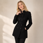 Sobretudo Feminino Preto Elegante | VIYA