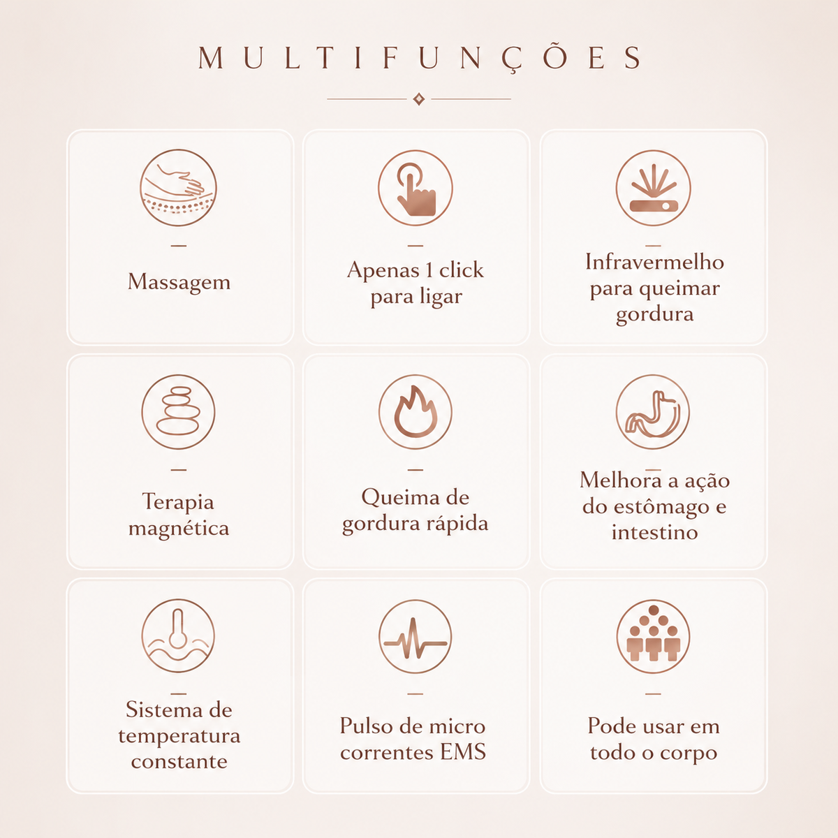 Massageador Multifuncional Queima Gordura - Lipo Corpus