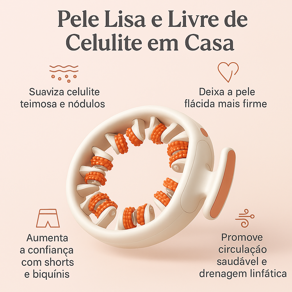 Drena Roller – Massageador Linfático para Lipedema e Celulite