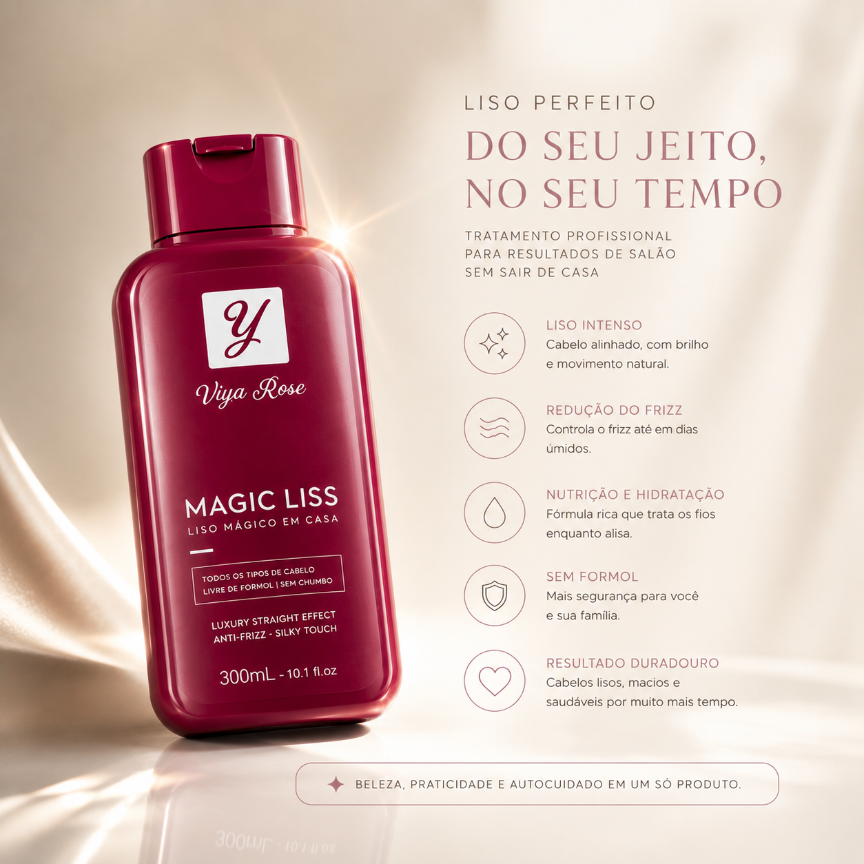 Sérum Capilar ViyaRose® Nova Embalagem