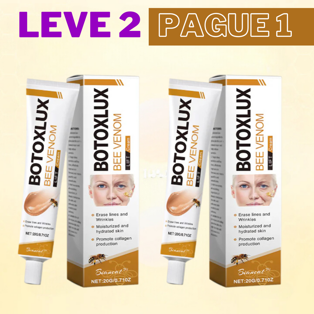 BotoxLux Creme Lifting de Veneno de Abelha PROMOÇÃO DE DIA DAS MÃES ( LEVE 2 )