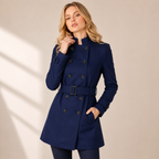 Sobretudo Feminino Azul Marinho | VIYA