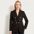 Blazer Feminino Preto com Botões Dourados | VIYA