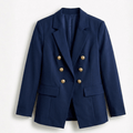 Blazer Feminino Azul Marinho com Botões Dourados | VIYA