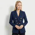 Blazer Feminino Azul Marinho com Botões Dourados | VIYA