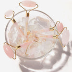 Kit Massagem Facial de Quartzo Rosa DUO - viya-stores