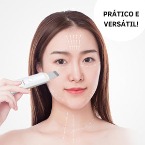 Aparelho Peeling Ultrassônico Limpeza Facial – Pele Radiante - viya-stores