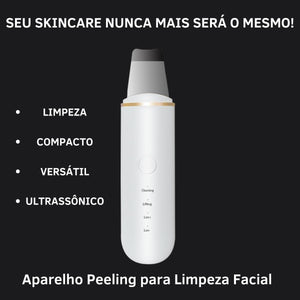 Aparelho Peeling Ultrassônico Limpeza Facial – Pele Radiante - viya-stores