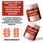 Creme Para Varizes Efeito Imediato VarizeHelp - viya-stores