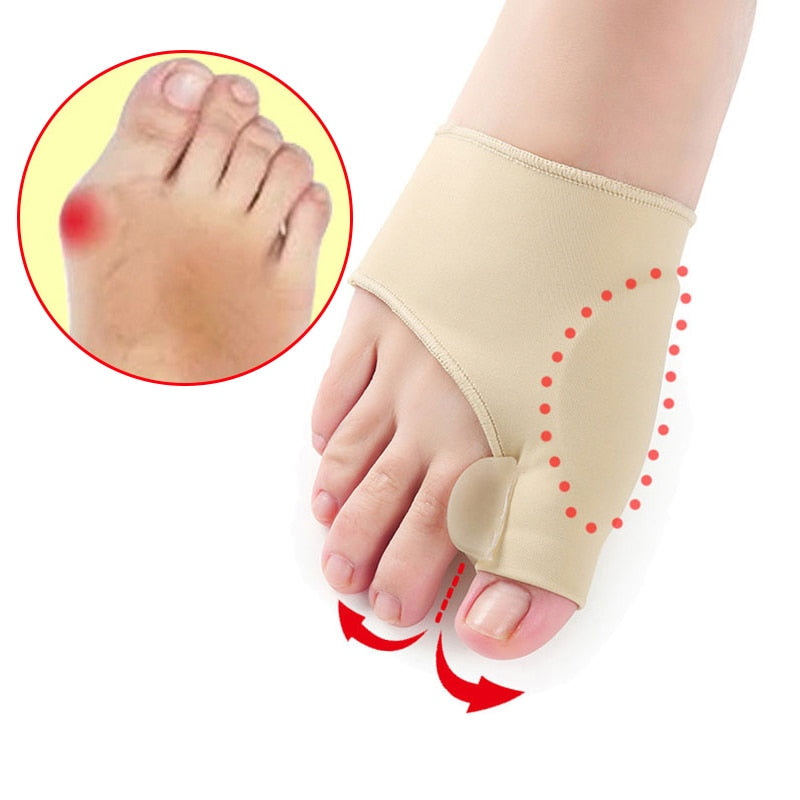 Corretor Ortopédico Para Joanete - Par de Meias Corretivas Para Joanete Com Separador De Silicone - viya-stores