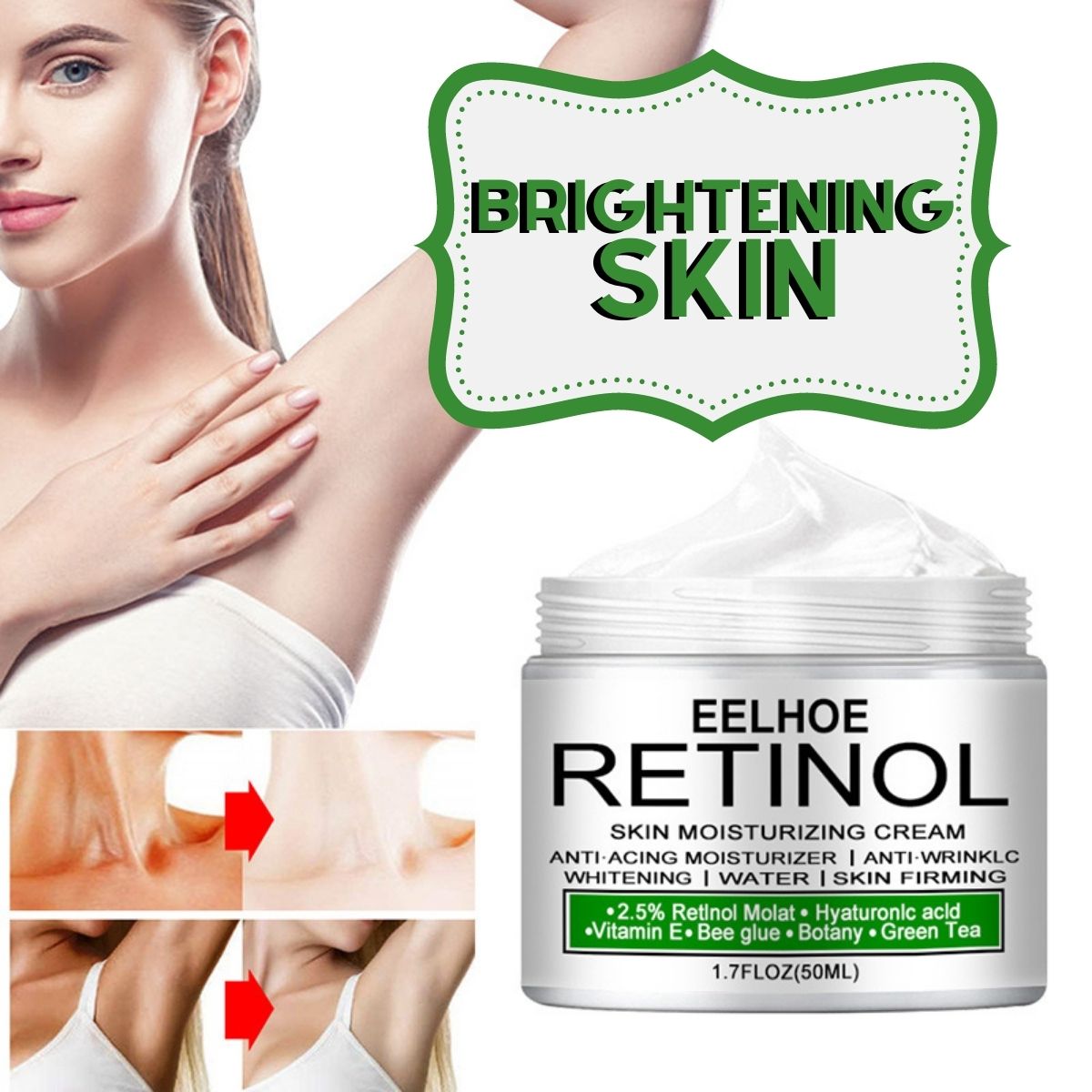 Creme Clareador de Áreas Escurecidas da Pele - Brightening Skin - viya-stores