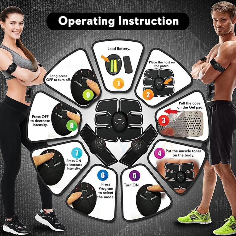Estimulador e Tonificador Muscular Fitness - Emagreça Abdômen e Braços - viya-stores