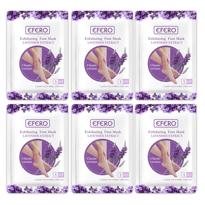 Kit 6 Pares de Meia Esfoliante Para Pés - Máscara Peeling Esfoliante Para Pés - viya-stores