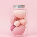 Kit: 7 Esponjinhas Rosa de Maquiagem BBB CREAM no Pote - viya-stores
