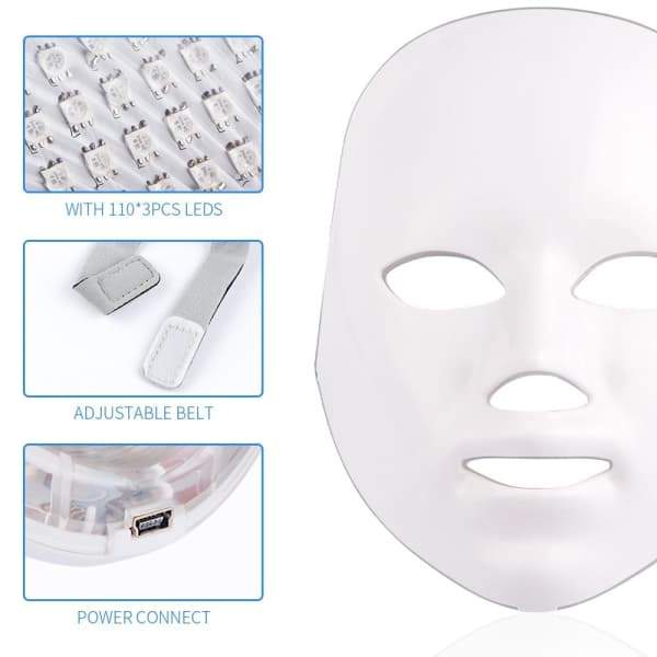 Máscara de Led Rejuvenescedora - Antirrugas e Acnes - viya-stores