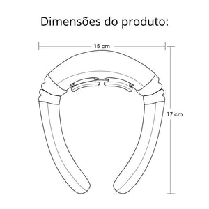 Massageador Pescoço - Massageador Cervical  c/ Eletrodo - viya-stores