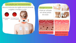 Massageador Pescoço - Massageador Cervical  c/ Eletrodo - viya-stores