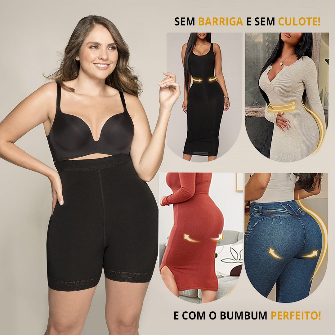 Modelador de Alta Compressão Afina a Cintura e Aumenta o Bumbum - New Shape - viya-stores