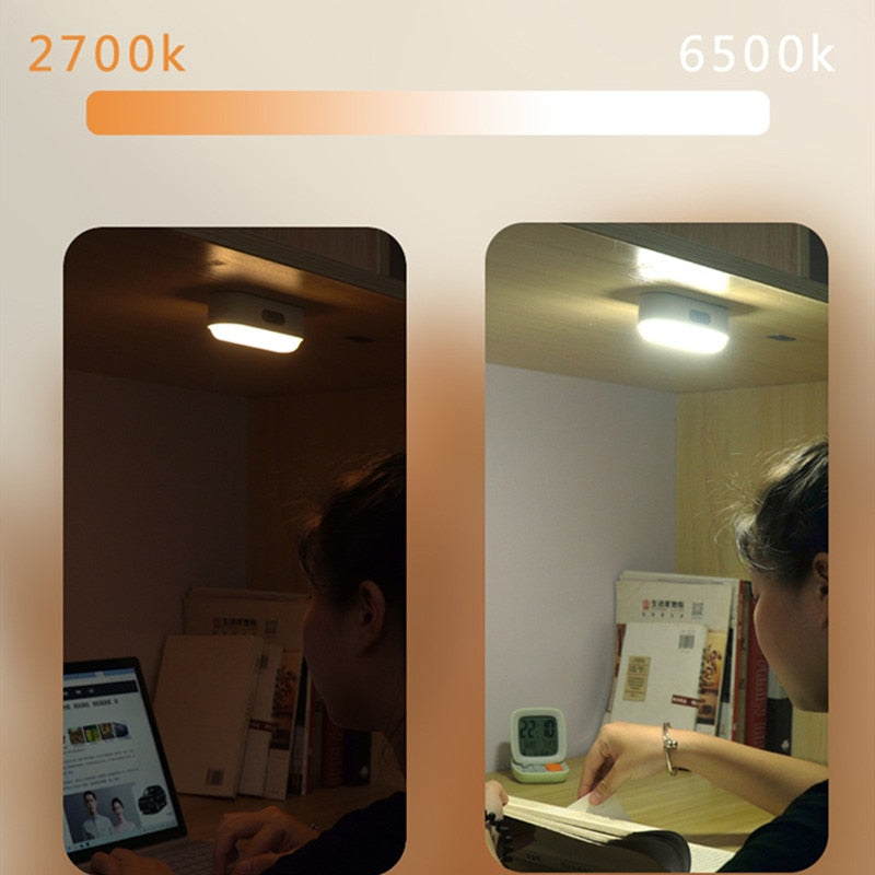Lâmpada noturna de led com sensor de movimento - viya-stores