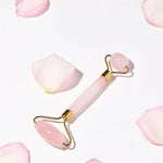 Kit Massagem Facial de Quartzo Rosa DUO - viya-stores