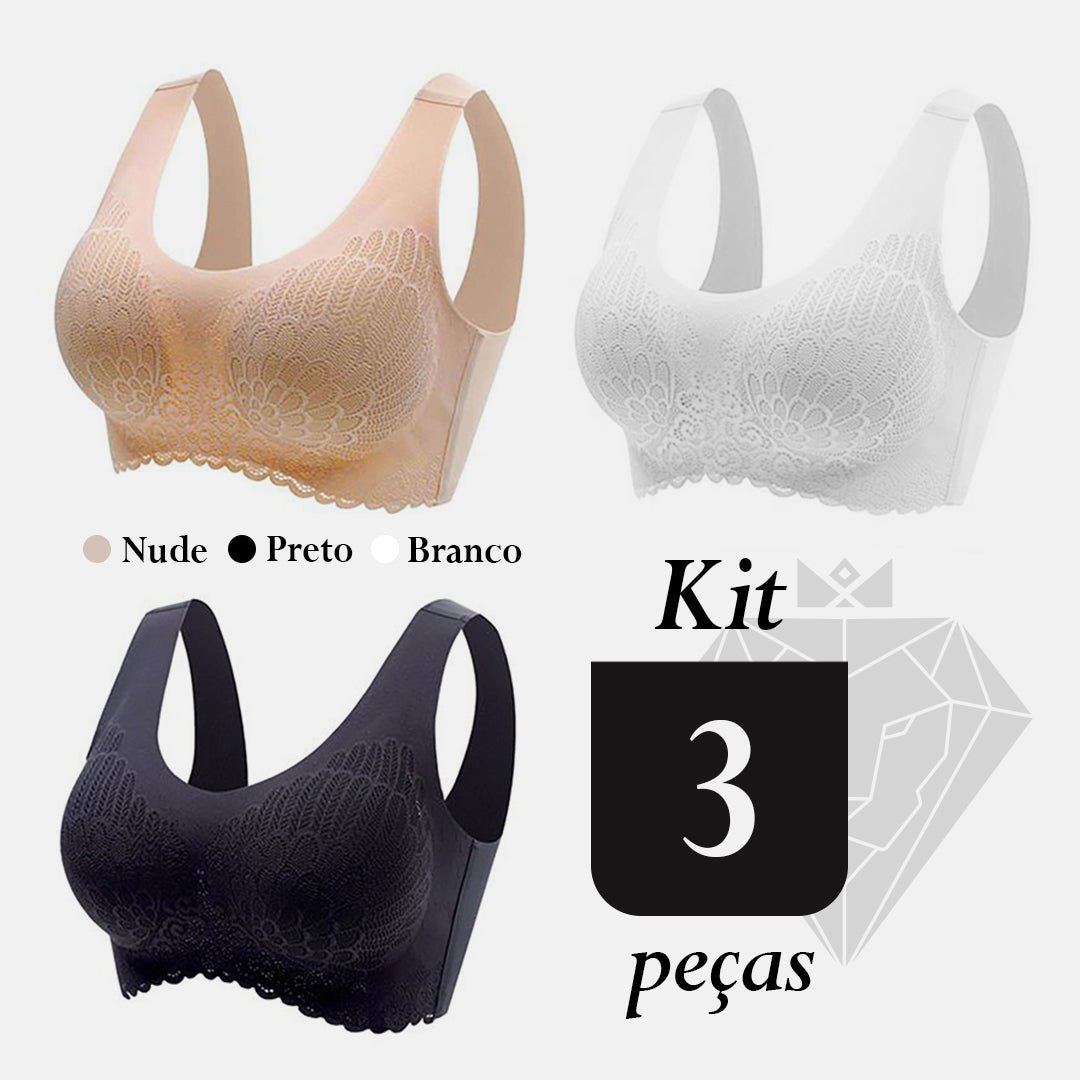 Sutiã sem Costura Comfy Wear – Kit com 3 Peças - viya-stores